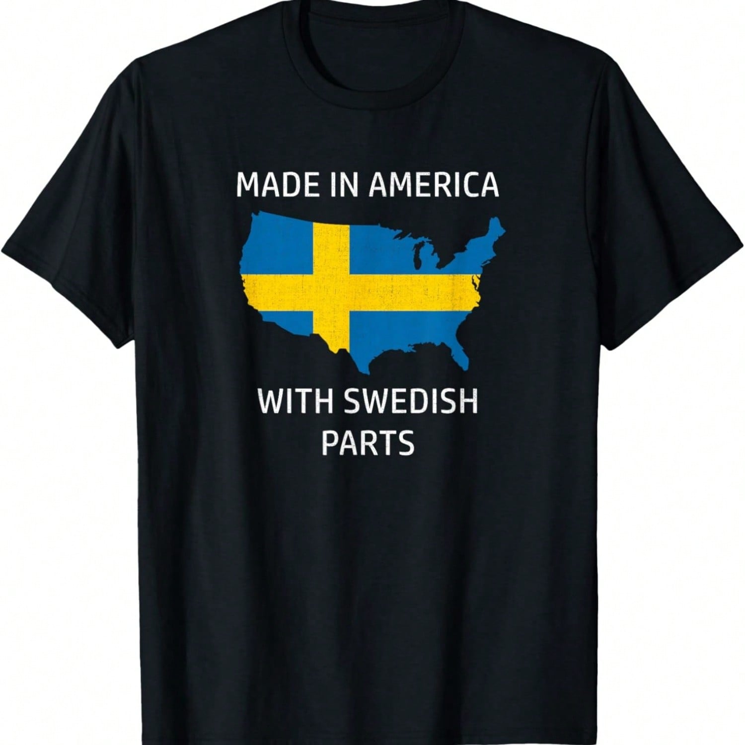 Made In America With Danish Parts - Denmark And USA Pride T-Shirt S разноцветный