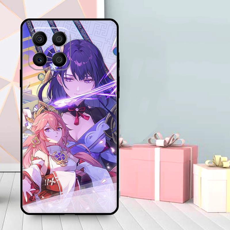 Baal Genshin Impact Game Case For Samsung Galaxy M56 M52 M32 M53 M16 M11 M21 M31 M35 M12 M13 M14 M15 M36 M55 M34 M54