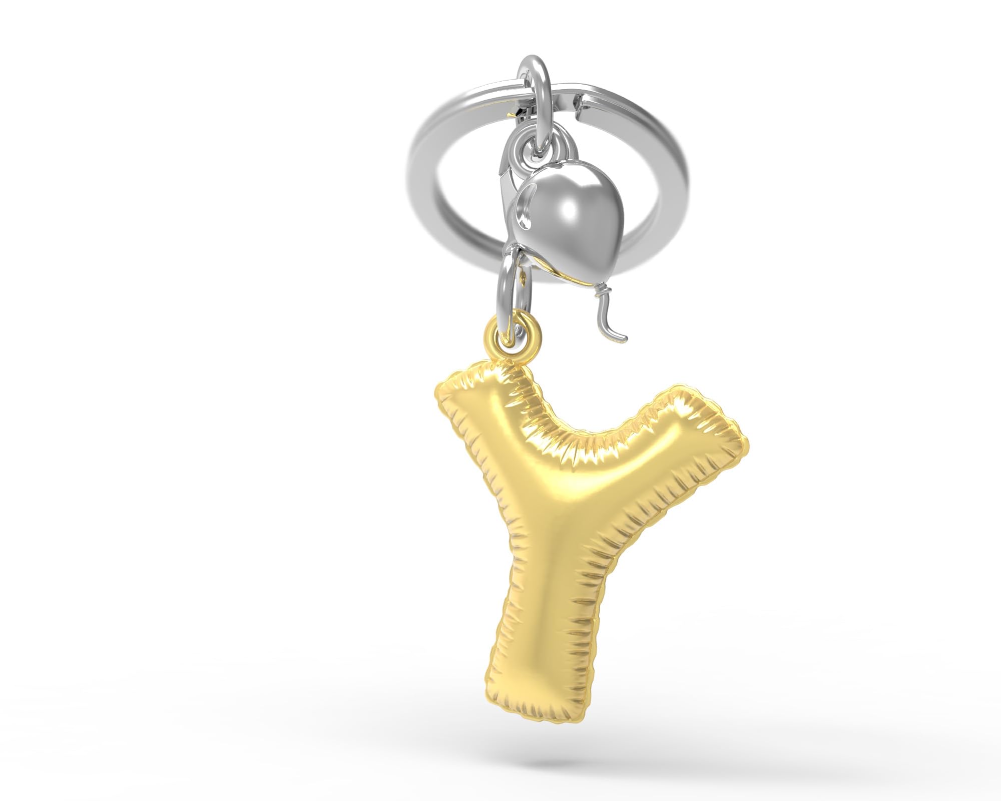 

[Metalmorphose] MTM Metamorphose Alphabet Y Initial Keychain, Stylish and Simple, Gift, MTM10Y Alphabet Y