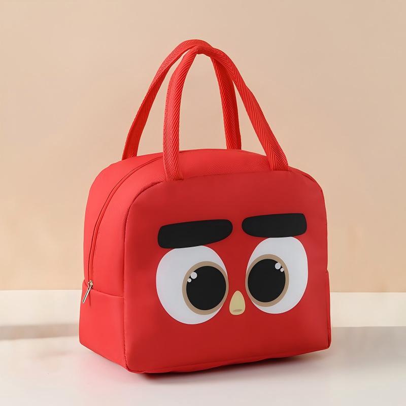 Cartoon Insulated Lunch Bag Oxford Fabric Thermal Lunch Box Tote Case Handheld Meal Bag for Picnic Freshness Ice Pack