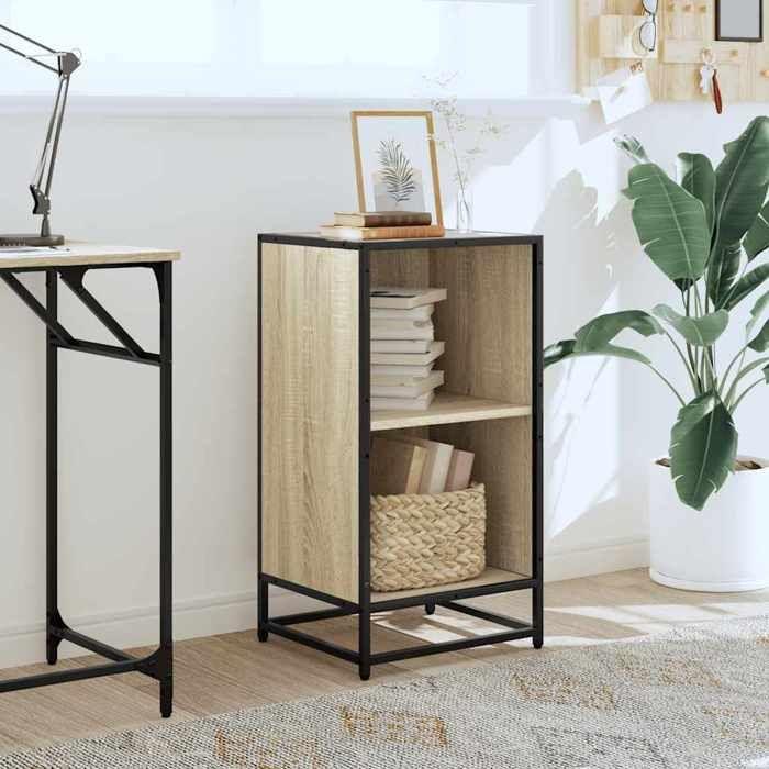 VidaXL Bibliothèque chêne sonoma 40x35x76 cm bois d'ingénierie, bibliothèque, séparateur de pièce, séparateur, armoire de 849095