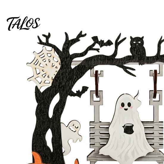 Spooky Home Indoor Accents Funny Halloween Desktop Swing Decor, Decor for Living Room Cute Gifts Kids Tabletop, Gothic Fall Themed Ornament,