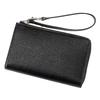 [Kipris] Cashew Leather Middle Wallet with Mobile Wallet, Smartphone Storage, Tochigi Leather, Black 8511