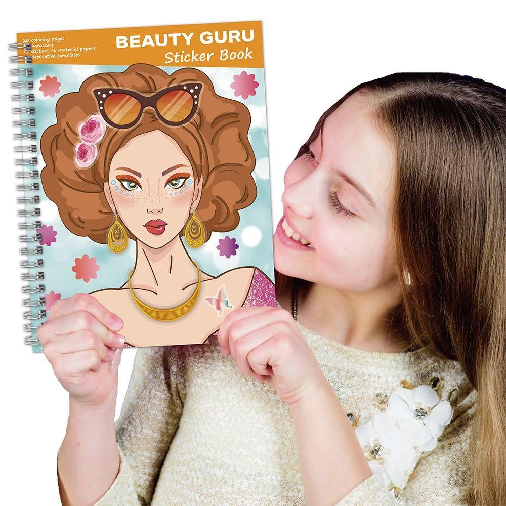 Dress Up Dress Up Sticker Book Self-Adhesive Dress Up Sticker Set Coloring Sticker Book For Girls
