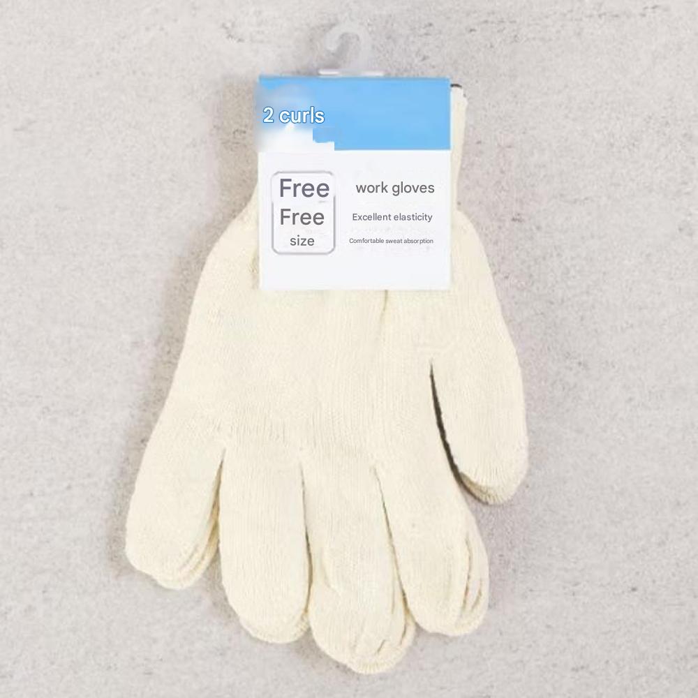 2 Pairs of 100% Cotton Work Gloves