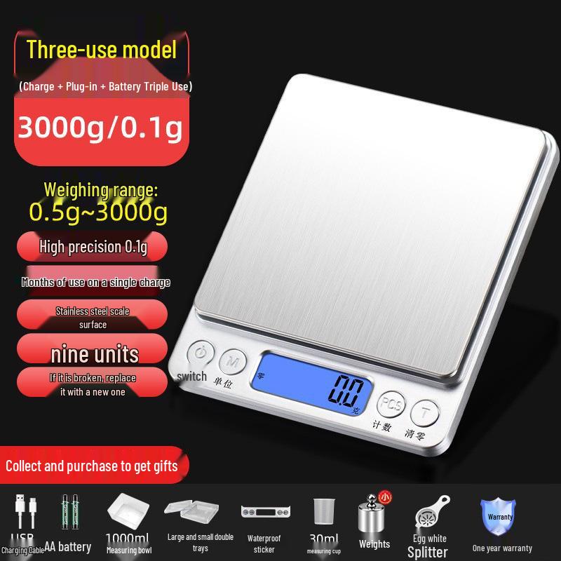 High-Precision Electronic Kitchen Scale for Baking