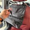 Foldable Tool Organizer 4 Zipper Pockets Car Seat Backrest Storage Mesh Bag Small Portable Durable Handheld Canvas Bag