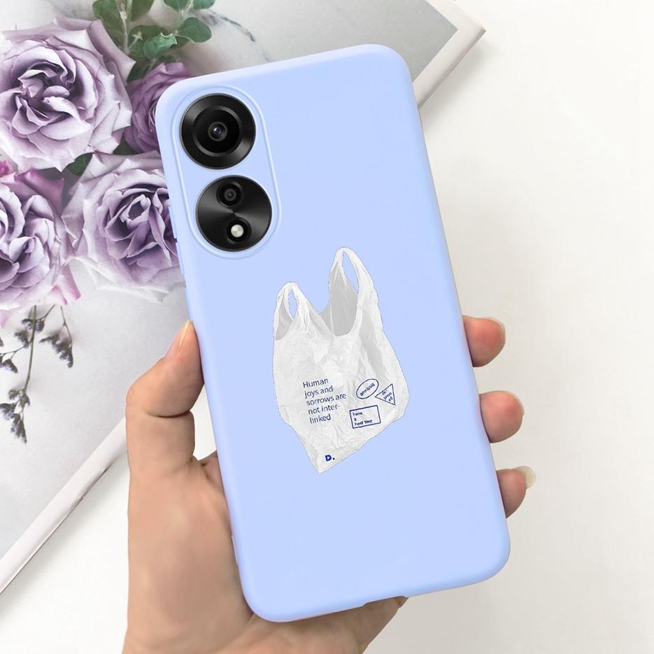 For Oppo A78 4G Case CPH2565 Cute Fashion Cartoon Painted Cover Soft Silicone Phone Case For Oppo A78 A78 OppoA78 5G Matte Coque
