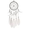 New Wedding Decoration White Feather Dream Catcher Pendant Knitted Home Decoration Wind Chime Aerial Hanging Decoration