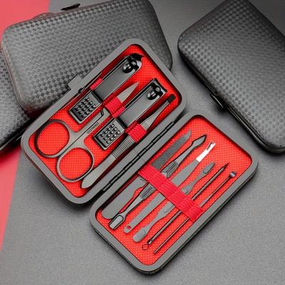 Complete Manicure & Pedicure Kit for Men - Includes Nail Clippers, Trimmers & Straight Knife - Perfect Gift for All Occasions