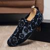Fashion 2025 New Men Shoes Fashion Trend Printed Loafers Low Cut Slip On Footrests Comfortable Lightweight Soft sole Casual Single Shoes