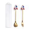 Cross-border Christmas Santa Claus Spoon Set – Cute Cartoon Coffee & Dessert Spoons, Perfect Christmas Gift.