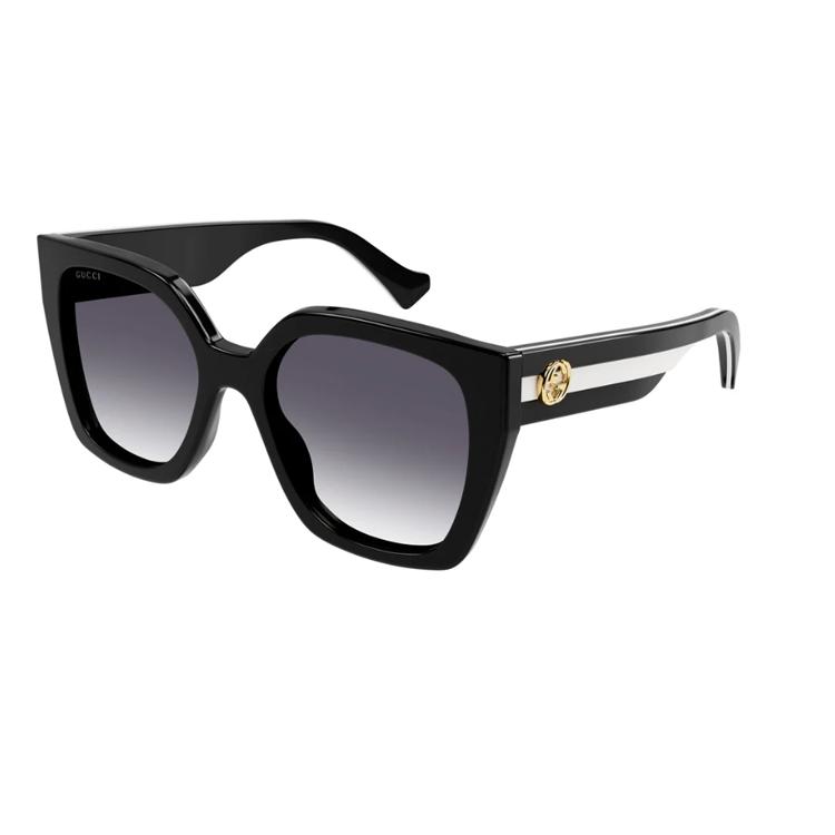 Gucci Original Design Acetate Square Sunglasses Unisex Couple Black