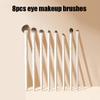 5/6/8/10pcs White Eye Makeup Brushes Set Professional Contouring Eyeshadow Eyeliner Brush Blending Facial Beauty Cosmetic Tool