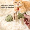 1/2/3 Stück Katze Dentalspielzeug Fischgrätenform Katzenminze Katzenspielzeug Zahnreinigung Atem Interaktives Spiel Mundhygienewerkzeug