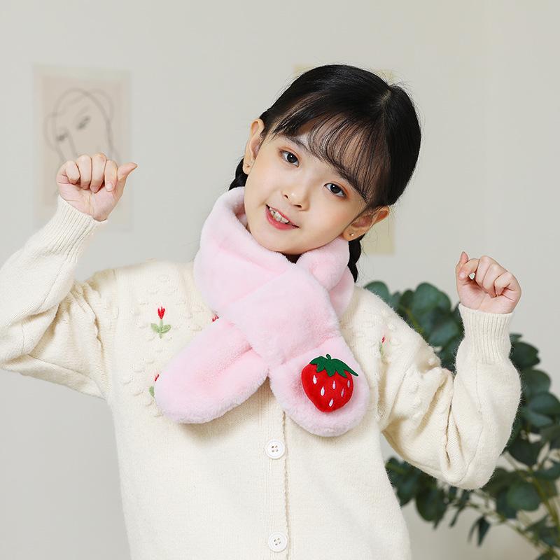 Children's Plush Warm Scarf - Boys & Girls Winter Neck Gaiter, Trendy Christmas Gift for Kindergarteners