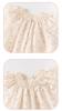 Jaydyequ Baby Girl's Bodysuit, Short Sleeve Summer Coverall Romper, Floral Print, Beige, 90cm, Perfect for Newborns, Shrine Visits, Shichi-Go-San, Bir