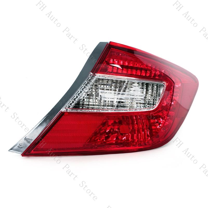 34155TR0H01 33500TR0A01 Rear Bumper Tail Lamp Brake Stop Reverse Light No Bulb For Honda Civic Sedan 2012 2013