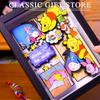 Pooh Bear Handmade Stercopic Tigger Eeyore Piglet Cute Decorative Desktop Ornament Model Collection Birthday Gifts