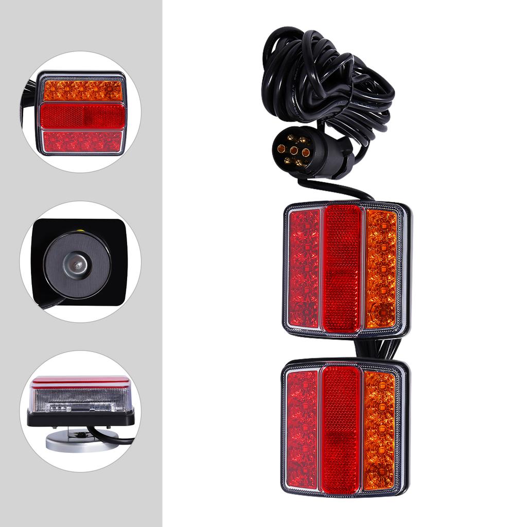 3256807765834798Σετ Φώτα Ουράς Τρέιλερ LED, 12V, Με Βύσμα 7-Πιν, Ανθεκτικό Υλικό, Εύκολη Εγκατάσταση, Βελτιώνει την Ορατότητα, Άδεια