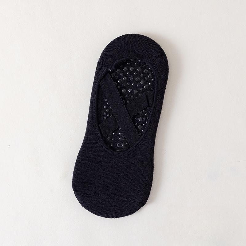 

Женские весенне-осенние новые носки для йоги, нескользящие силиконовые, для танцев в помещении, спортивные, однотонные, с открытыми пальцами 1 pair чёрный