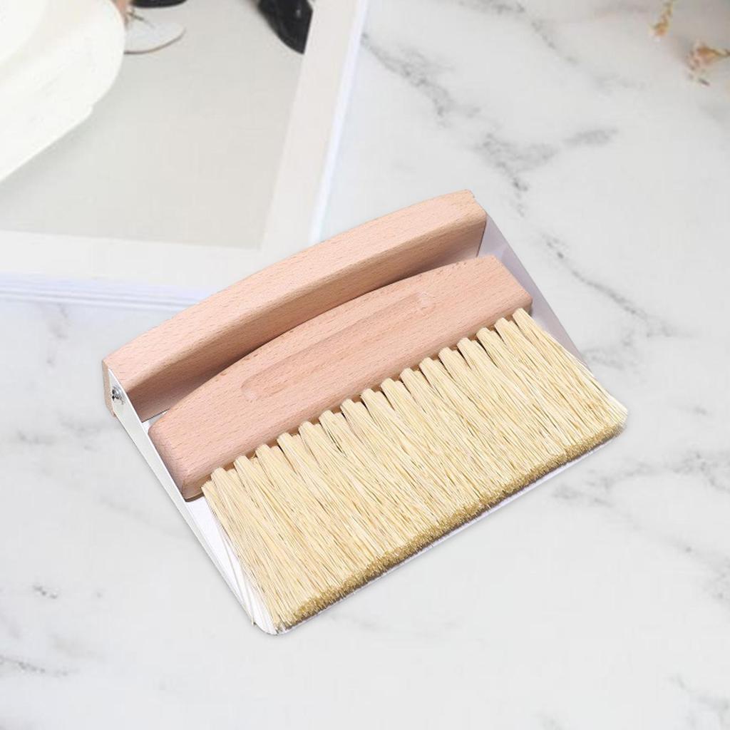 Desktop Broom Dustpan Set Housekeeping Cleaning for Snacks Home Crevices