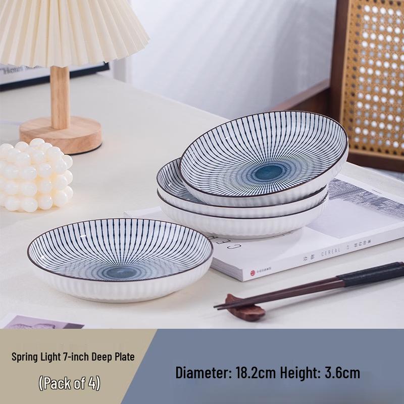 Spring Light European Underglaze Bone China Dinnerware Set