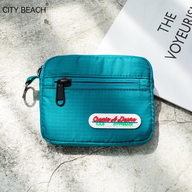 CITY BEACH Тканевый Портативный Кошелек с Защитой от РазМагничивания