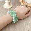 Leichtes klobiges Harz-Armband durchscheinend asymmetrisch marmoriert Stretch-Armband wasserdicht nickelfrei