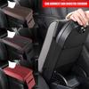 Car Armrest Cover PU Leather With Tissue Storage Memory Foam Height Pad Auto Center Armrest Protective Cushion Support For BMW