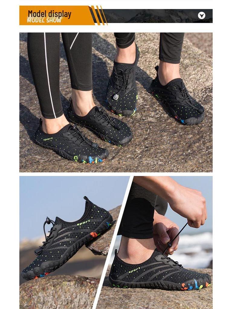 Unisex Schnelltrocknende Rutschfeste Outdoor Trekking- & Strandschuhe, Verschleißfest für Wasser & Land