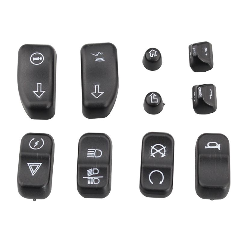 Moto Accessory Black Chrome Hand Control Switch Housing Buttons Caps For Harley Touring Electra Street Glide CVO 2014-2018 New