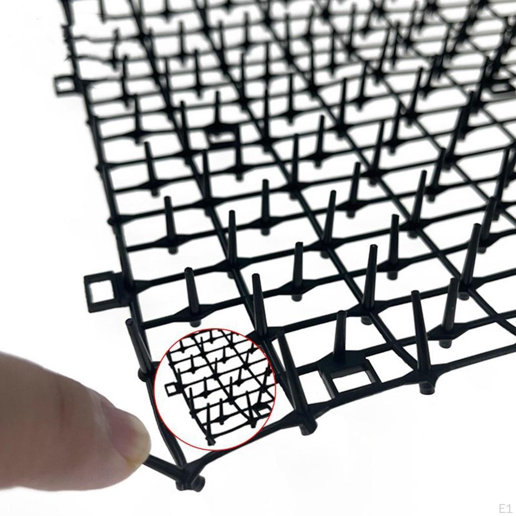 Cat Deterrent Mat 200x30 Cm Garden Scarer Fence Prickle Strips Thorn Pad for Wall Lawn Indoor