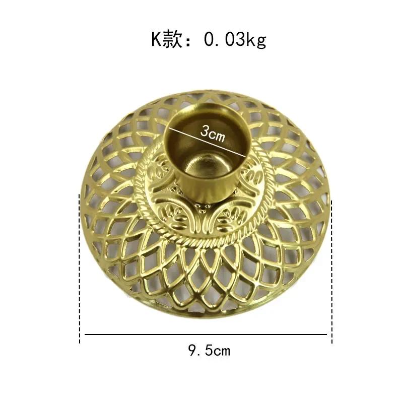 Home Decor Iron Plated Black Gold Candle Holders Decor for Wedding Party Festival Portavelas Candelabra Art Table Decoration