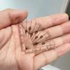 1pcs Portable Transparent Mini Ruler with Wave Line Drawing Measuring Tool Straight Ruler Pocket Protractor School Office