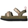 UGG Golden Family Cow Split Leather Casual Versatile Beach Sandals Women sandals Olive-Green 1180070-BTOL