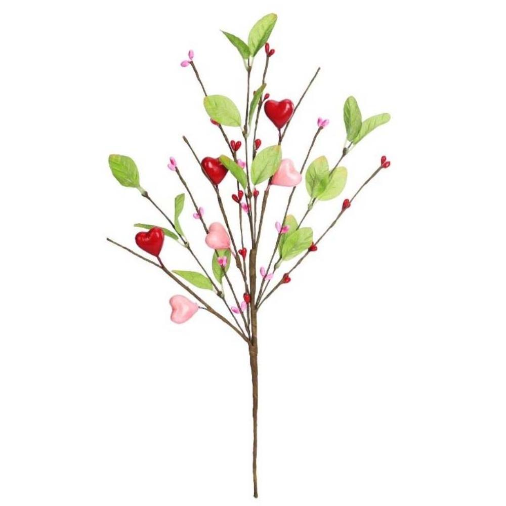 Romantic Heart Bouquet Branch Anti-splash Water Handicraft Artificial Twig Cutting Resin Creative