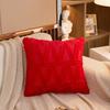 Plush Short Wool Cushion Cover 45x45cm Decorative Pattern Pillow Cover Velvet Sofa Pillow Case Home Decor Housse De Coussin