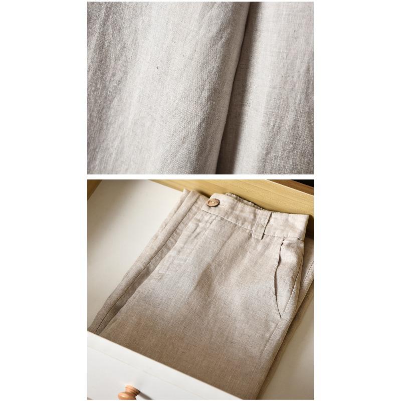 Thin Casual Slacks Slacks Thigh-high Waisted Straight Trousers