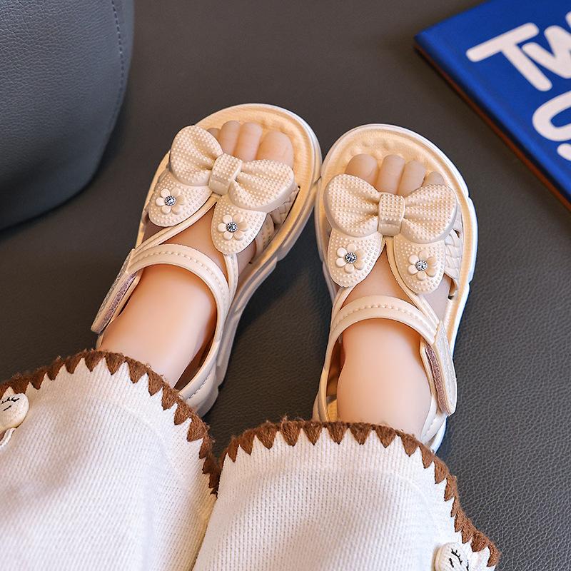 Childish Cute Sandals For Summer, Fashionable Girls' Beach Princess Slippers