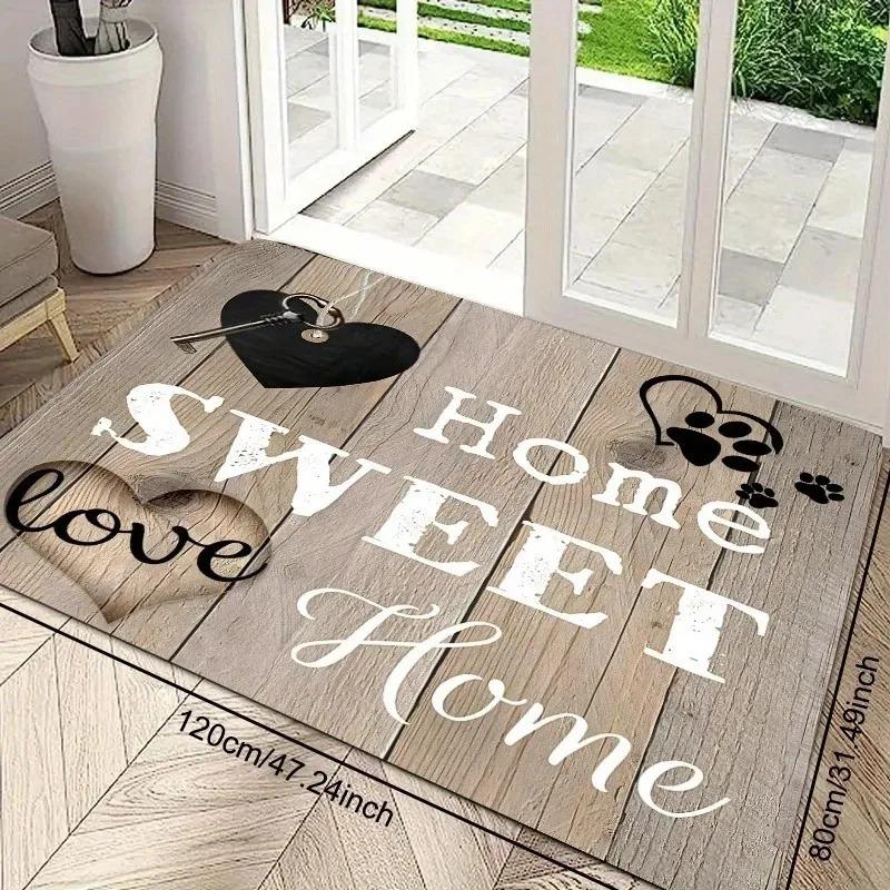 1PC Cute Cats Pattern Door Mats Kitchen Rugs Non-Slip Pop Design Living Room Rugs Bath Mat Carpet for Home Sink Laundry Decor