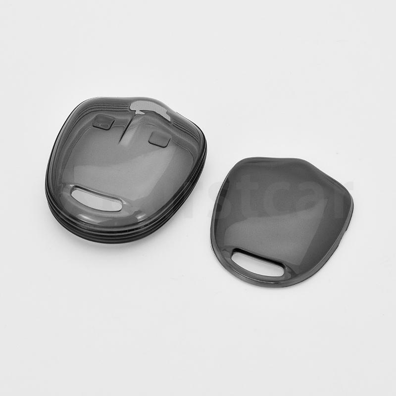 Autoschlüsselhülle für Mitsubishi Lancer EX ASX Outlander Galant Pajero, transparente TPU-Fernbedienung, Auto-Shell-Schlüsselanhänger-Zubehör