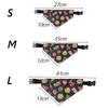 2pcs Set Wholesale Pet Bandanas for Small Dogs Gotas Mascotas Grooming Accessories Puppy Dog Cat Triangular Bandage with Collar