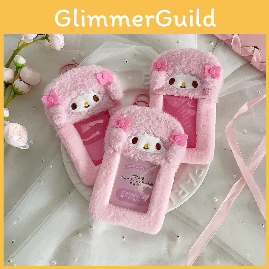 Sheep Plush Keychain Card Holder With Cartoon Animal Design For School And Gift Use