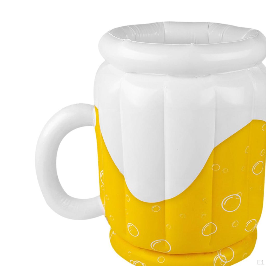 Inflatable Cooler Ice Bucket Portable Holder with Air Pump Creative Cold Drink Container for