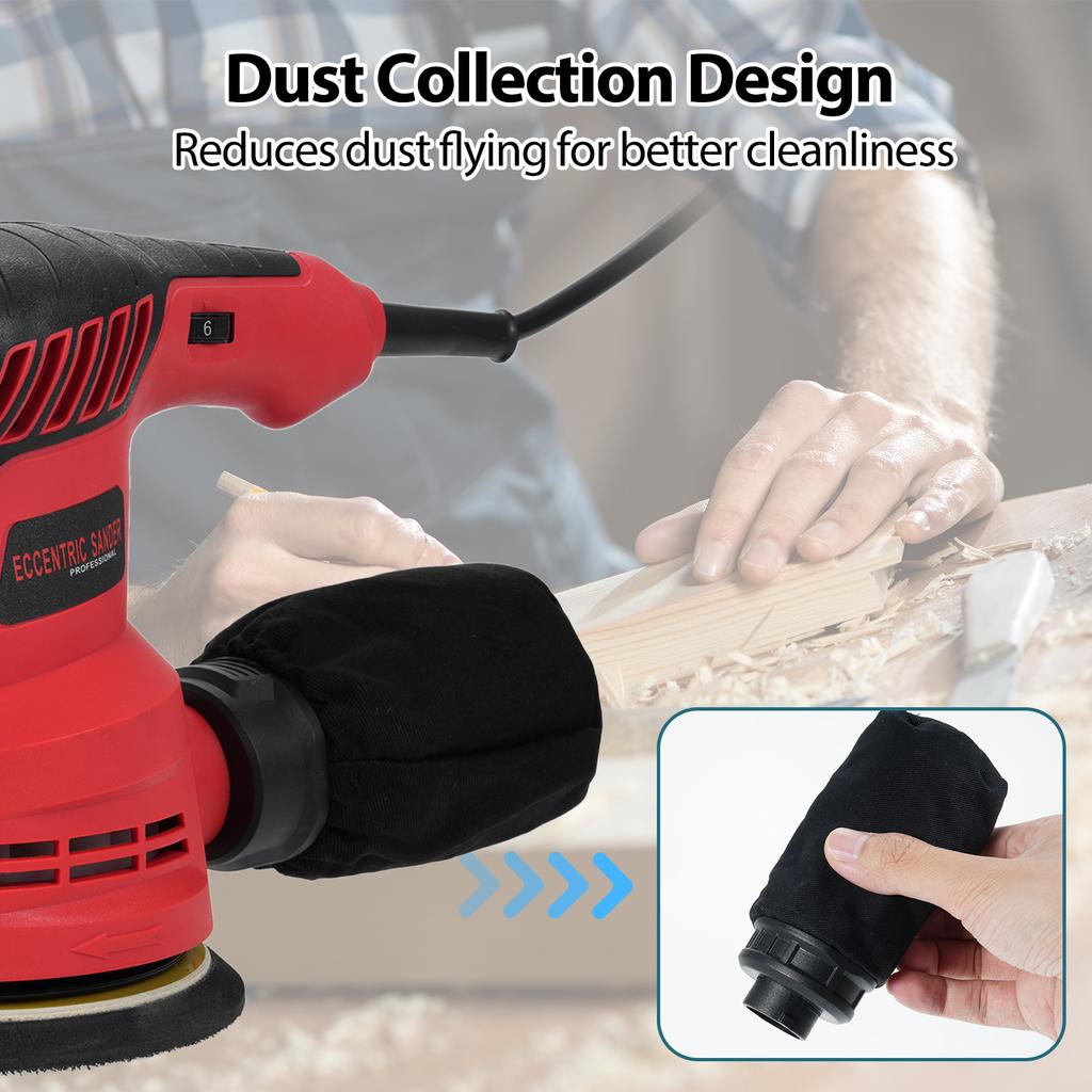 Electric Sanding Machine Low Vibration 5000-12000RPM 6 Speed Sander Machine and Beginners
