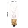 10Pcs E12 120V 7W Transparent Warm Yellow Color Tungsten Lamp Light Bulb For Decoration Salt Rangehood Refrigerator Lamp