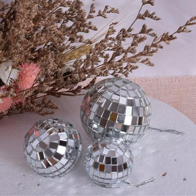 1/6pcs Mirror Reflective Ball Bar Disco Wedding Ins Cake Decoration Ball Christmas Ball Decoration Props Holiday Decoration