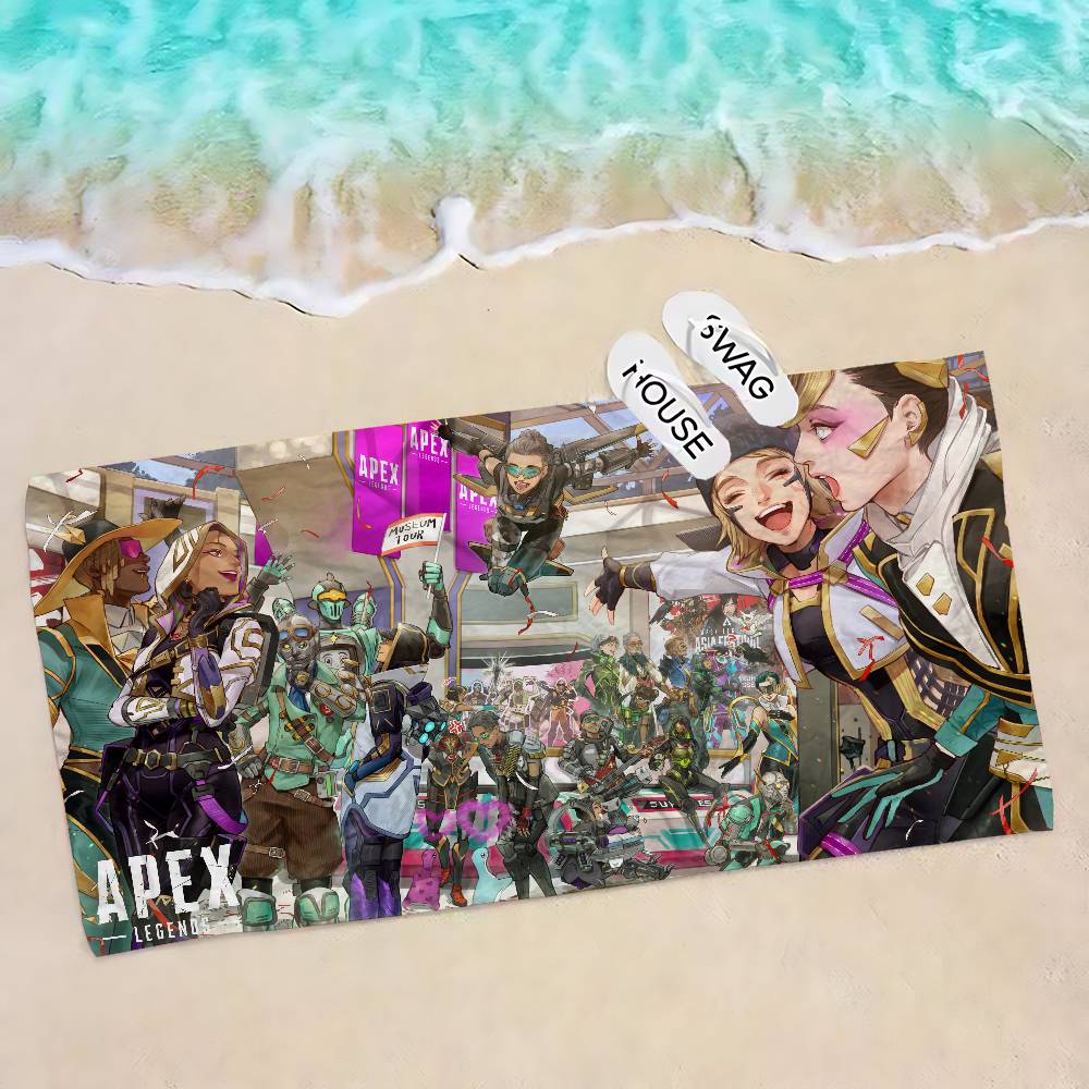 A-Apexs Legends Octane Microfiber Beach Towel Absorbent Quick Dry Soft Yoga Swimming Resort Mountain Climbing Towel