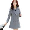 Autumn Winter Wool Jacket Womens Clothing Mid Long Double Breasted Woolen Coats Slim Wild Elegant Female Korean Outerwear S-3XL